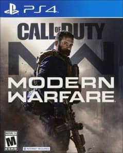 CALL OF DUTY MW1 disc ps4