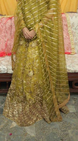 Formal Mehndi lehenga 8