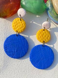 handmade polymer clay earrings