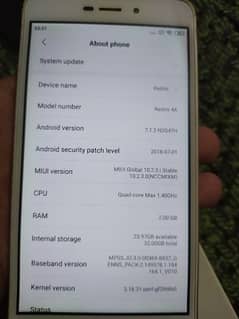 Redmi 4A Mobile for sale Excellent condition Pta approved