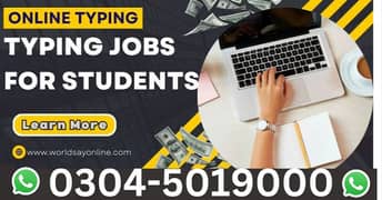 Part time Online job/Data Entry/Typing/Assignment/Teaching