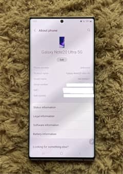 samsung Galaxy Note 20 Ultra 5G for sale.  Serious buyers only.