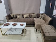 L shape 7 seater sofa