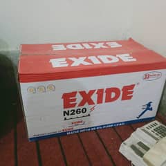 Exide unused battery 210AH 33 plates (6 months warranty) pin packed