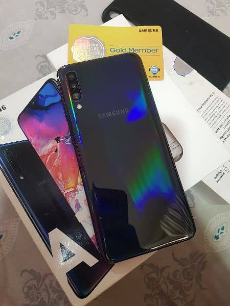 Samsung a70 with box official pta approved 10/10 condition 8