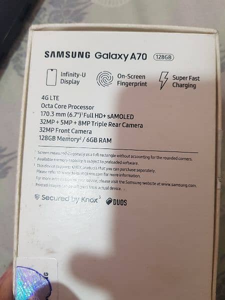 Samsung a70 with box official pta approved 10/10 condition 9