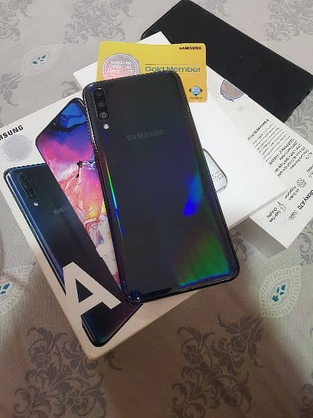 Samsung a70 with box official pta approved 10/10 condition 10