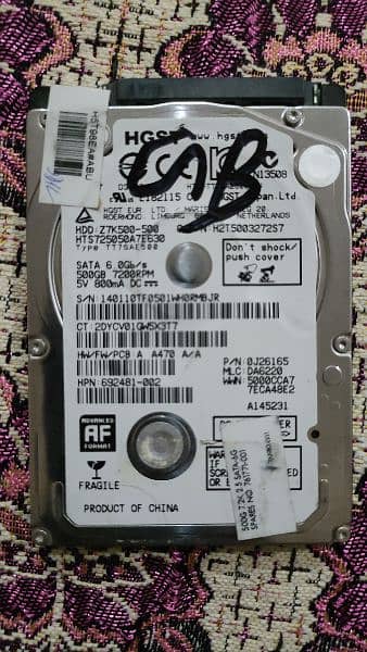 500gb laptop Hard disk 0