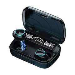 M10 Digital Display Case Earbuds ,black