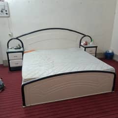 Double Bed Durafoam medicated mattress side & dressing tables