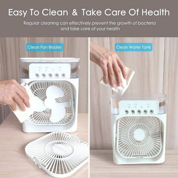 Multifunction Water Spray Mist Fan Air Cooler 2