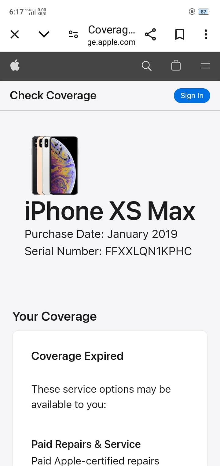 iPhone X max 64gb 87 battery 75000 0