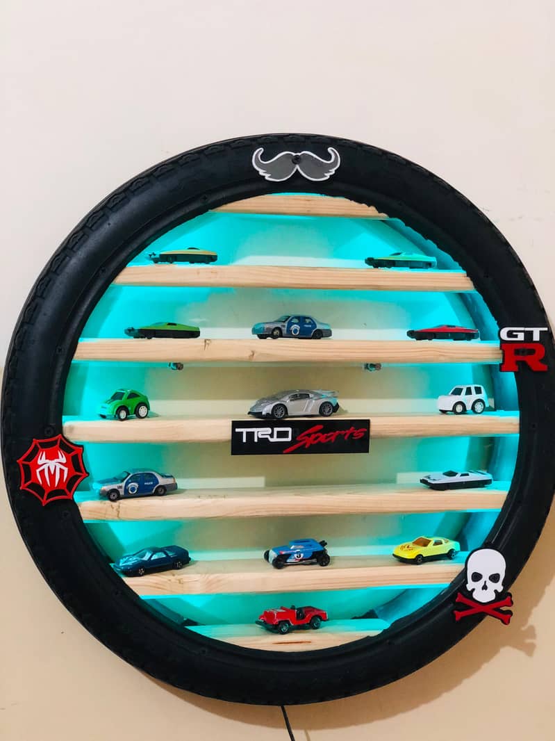 Hot Wheels Display Rack. Show Case For Cars For Kids Room. 4