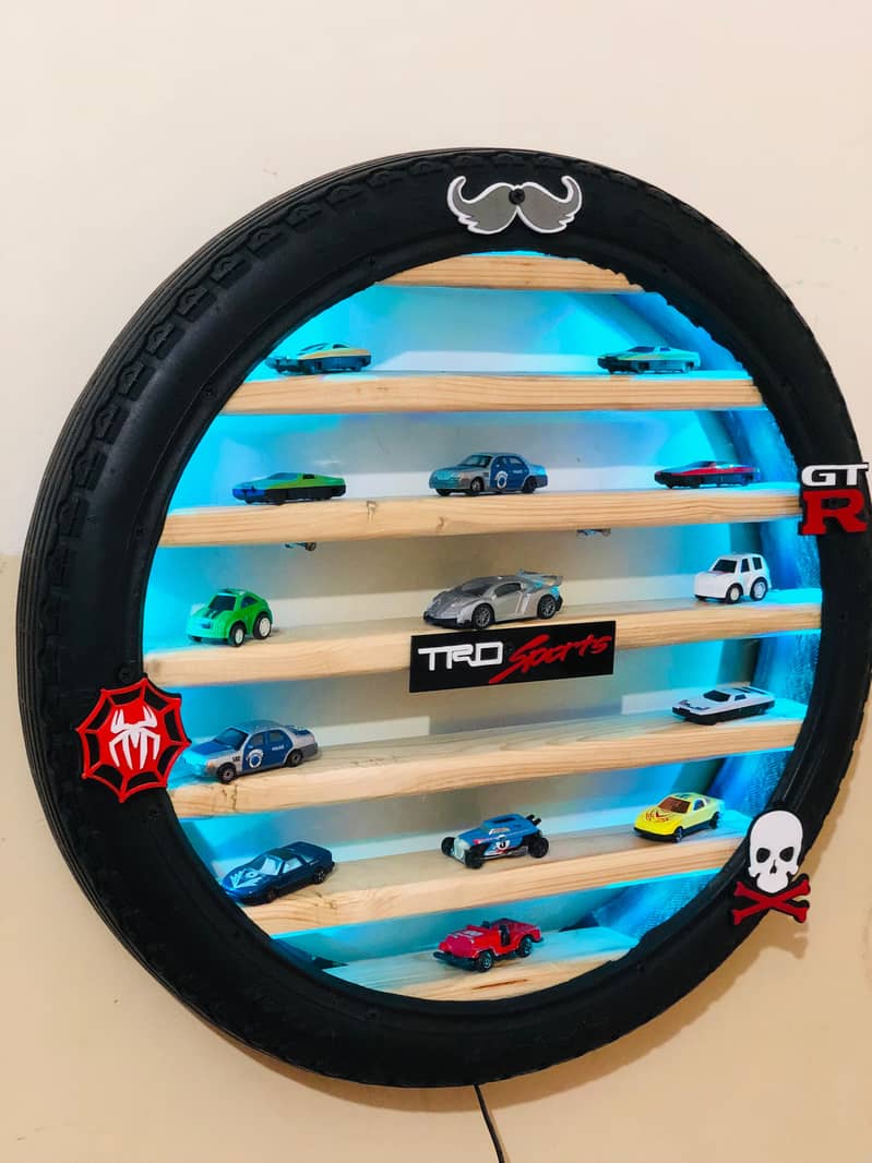 Hot Wheels Display Rack. Show Case For Cars For Kids Room. 5