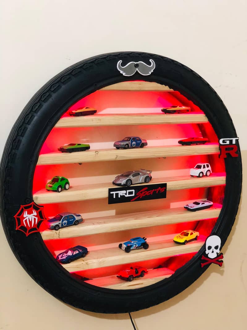 Hot Wheels Display Rack. Show Case For Cars For Kids Room. 1