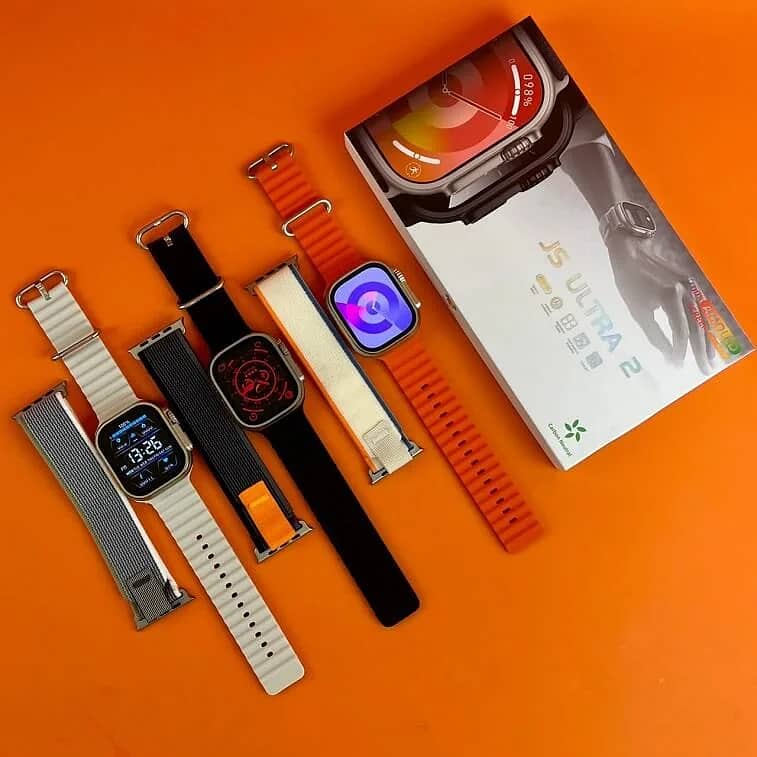 JS Ultra 2 Smart Watch, Big Screen Amoled Display. 1