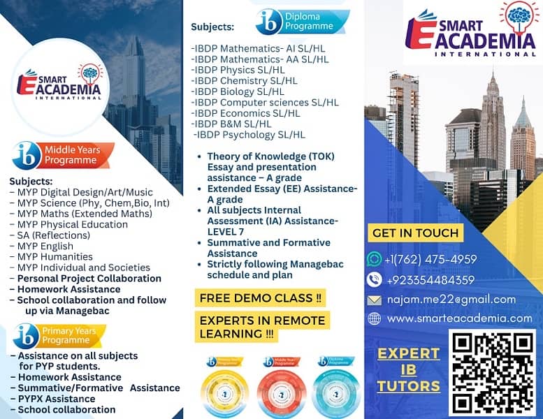 CIE, IB, Edecxel online tutions by Smart E Academia Int 0