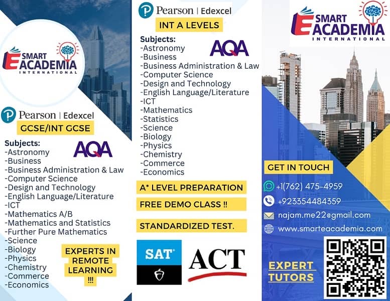 CIE, IB, Edecxel online tutions by Smart E Academia Int 1