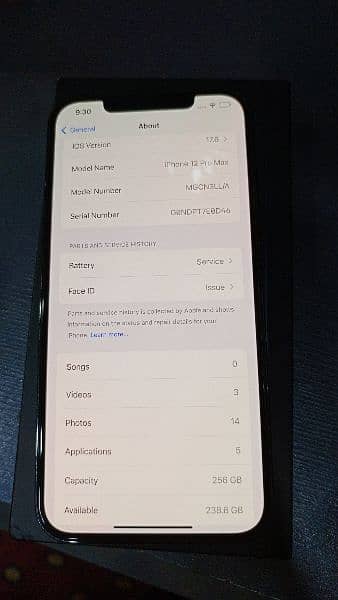 iphone 12 pro max 256 GB pta approved 5