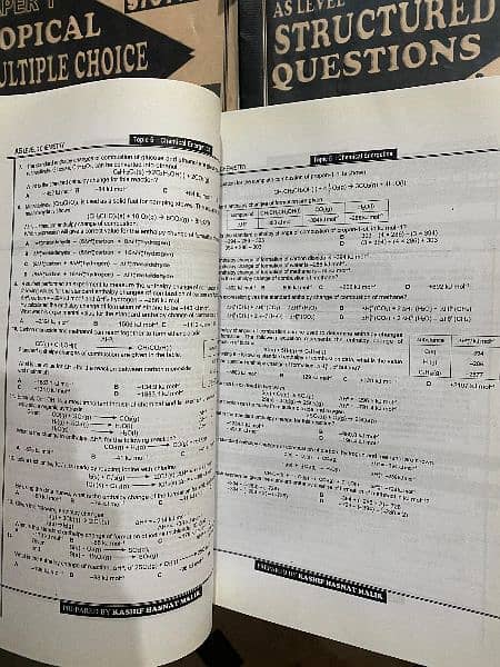 A Levels chemistry notes and practice paper booklets 2