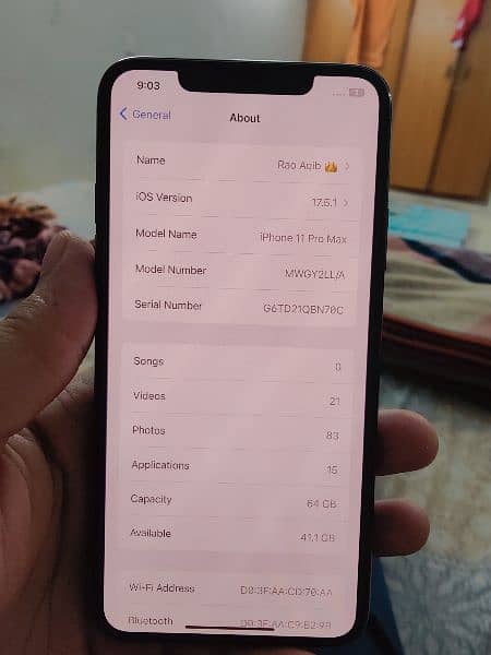 IPHONE 11 PRO MAX 64 GB NON PTA 5