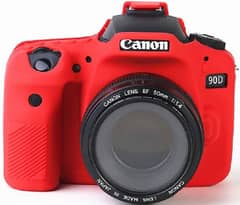 Soft Silicone  Case for Canon 90D Rubber Camera Bag Body Cover 0