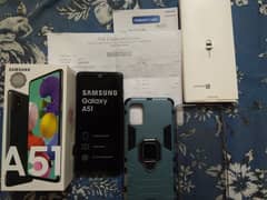 Samsung galaxy A51 8 /128 with box , line and shade in panel, Read add 0