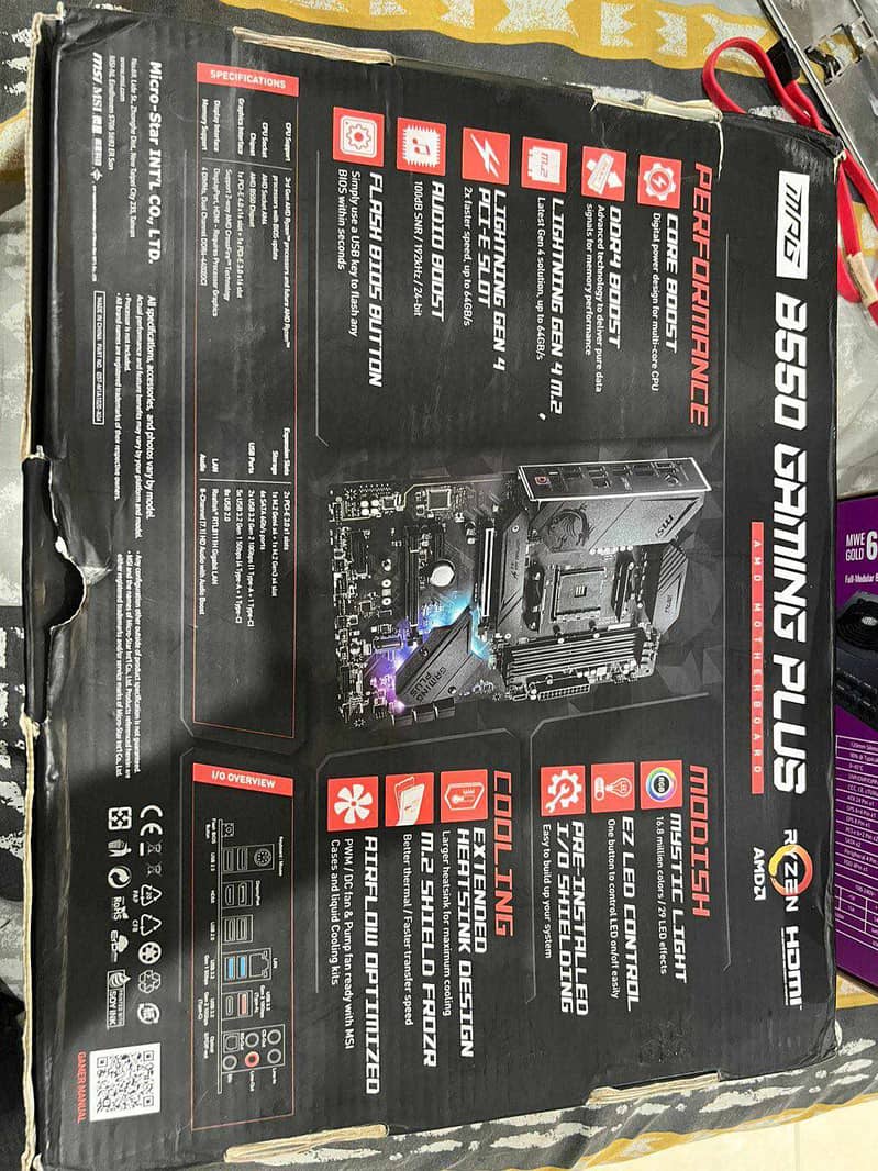 MSI B550 MPG Gaming Plus Full ATX Motherboard 6