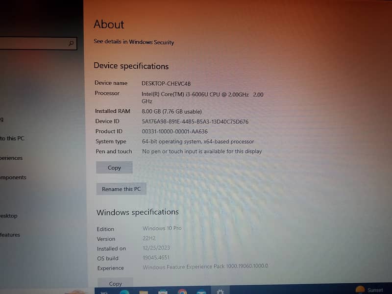 DELL LATITUDE 3380 Core i3 6th Gen 8GB RAM 128GB SSD 7