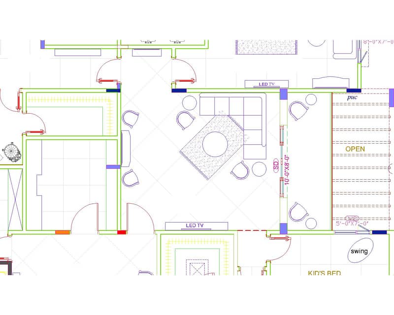 Autocad 2D floor plan  of houses and offices in very Reasonable amount 0