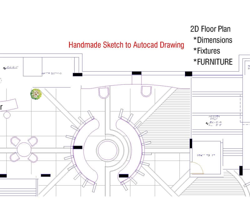 Autocad 2D floor plan  of houses and offices in very Reasonable amount 2