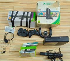 Xbox 360 e slim original saudia imported with Kinect and games 0