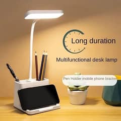 Led table lamp with pen holder