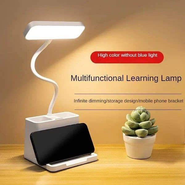 Led table lamp with pen holder 3