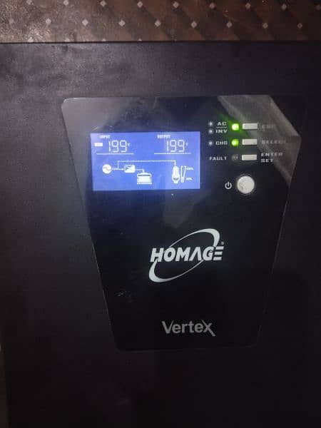 Homage Vertix 1200/1000 watts inverter 1