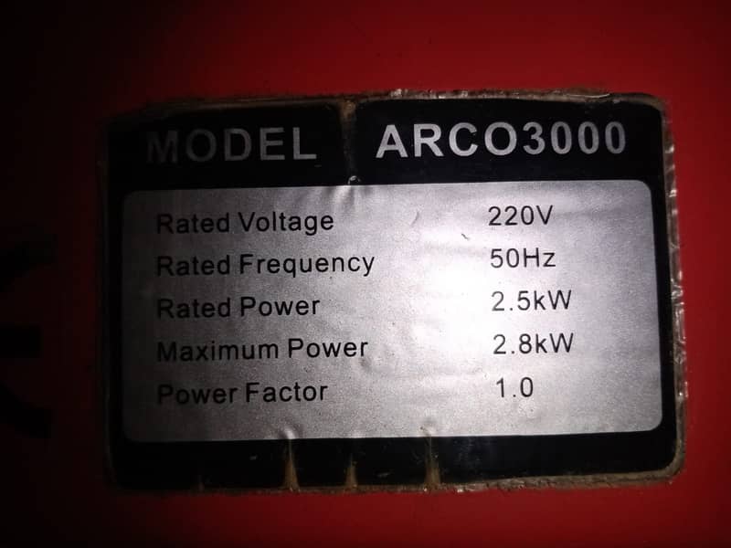 2.8KW Portable Generator ARCO by Angel for sale 5