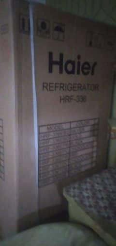 Haier fridge black colour model HRF 336 pack box untouch