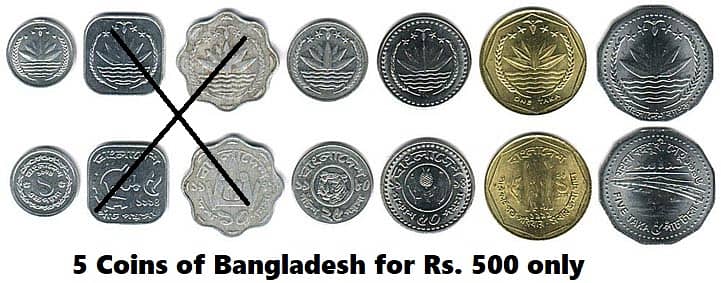 Coins of India, China, Srilanka, Bangladesh, Nepal, Malaysia,Indonesi 10