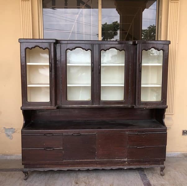 Wooden Showcase for kitchen in GOOD CONDITION 3