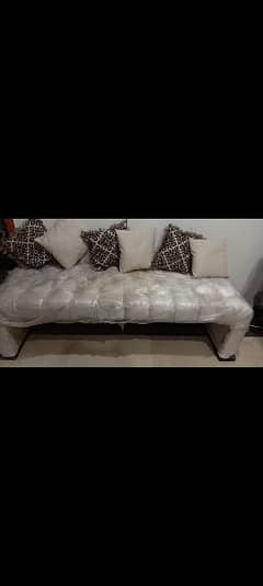 dewan sofa with cushions. completely new . even raper is also there. .