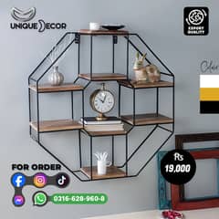 Octagonal Floating Wall Shelf. Export Quality. 0