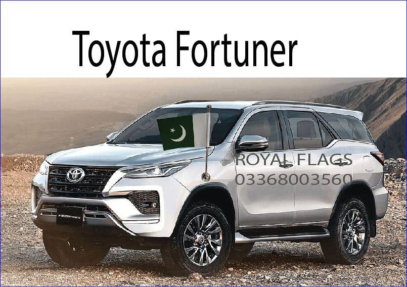 Pakistani Flag For car , 03008003560 8