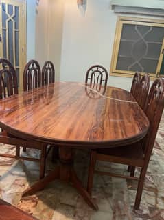 8 seater Wooden vintage dining table 0