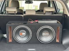 Double woofer with amplifier 0