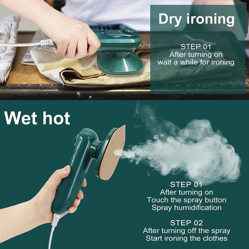 Portable Garment Steamer for Clothes || Handheld Mini Iron 8