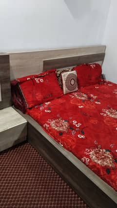 American King size double bed with coffee sofa set