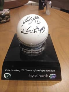 Shaheen Shah Afridi Signed Ball