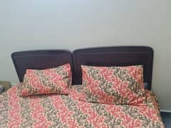 pair of single beds