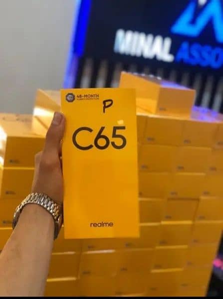 Realme C 65 8 + 256 purple colour just open box 1