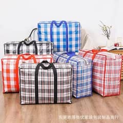 2 pcs set Woven Bag Thickened Luggage  Large Capacity Waterproof